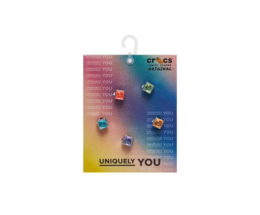 obrazek 1 Crocs Ozdoba do butów Jibbitz Triangle Gem 5 Pack Kolorowy