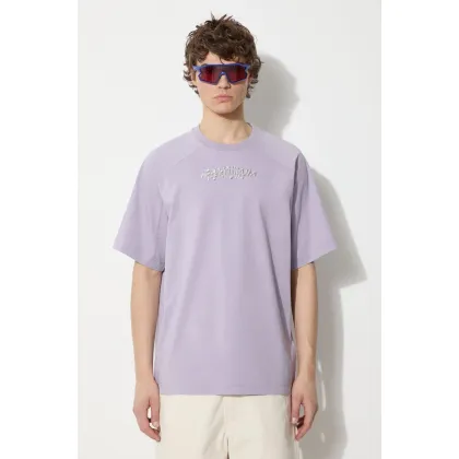 Zdjęcie A.A. Spectrum t-shirt Radial męski kolor fioletowy z aplikacją 81241616