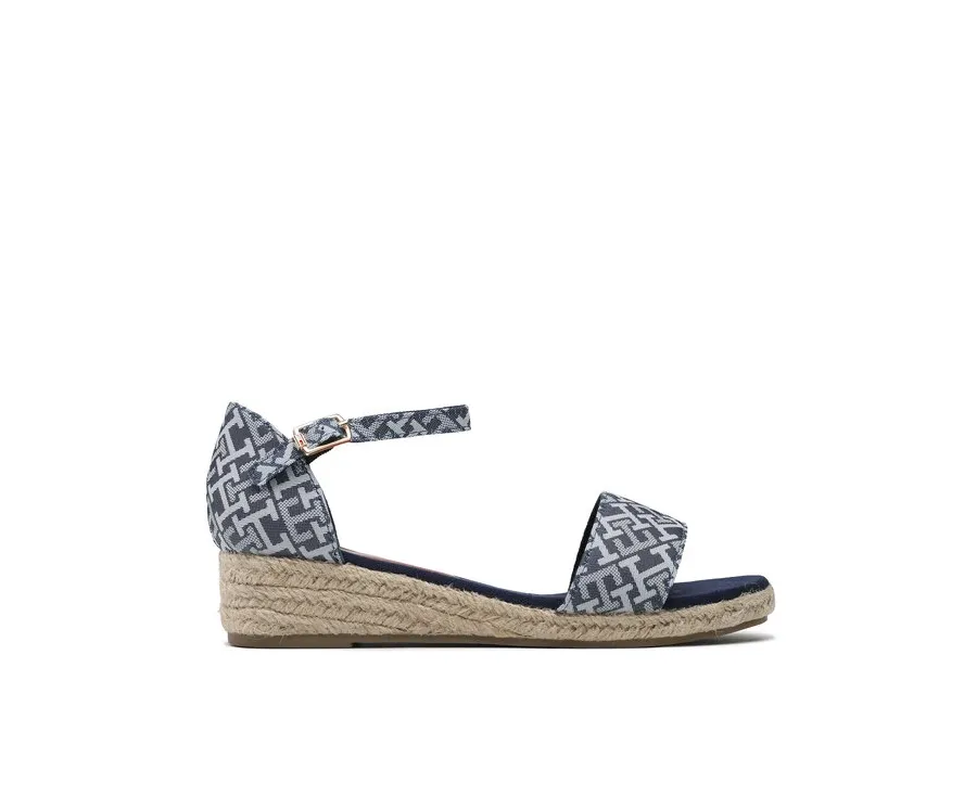 obrazek 1 Tommy Hilfiger Espadryle Rope Wedge Sandal Denim T3A7-32776-0048 S Błękitny