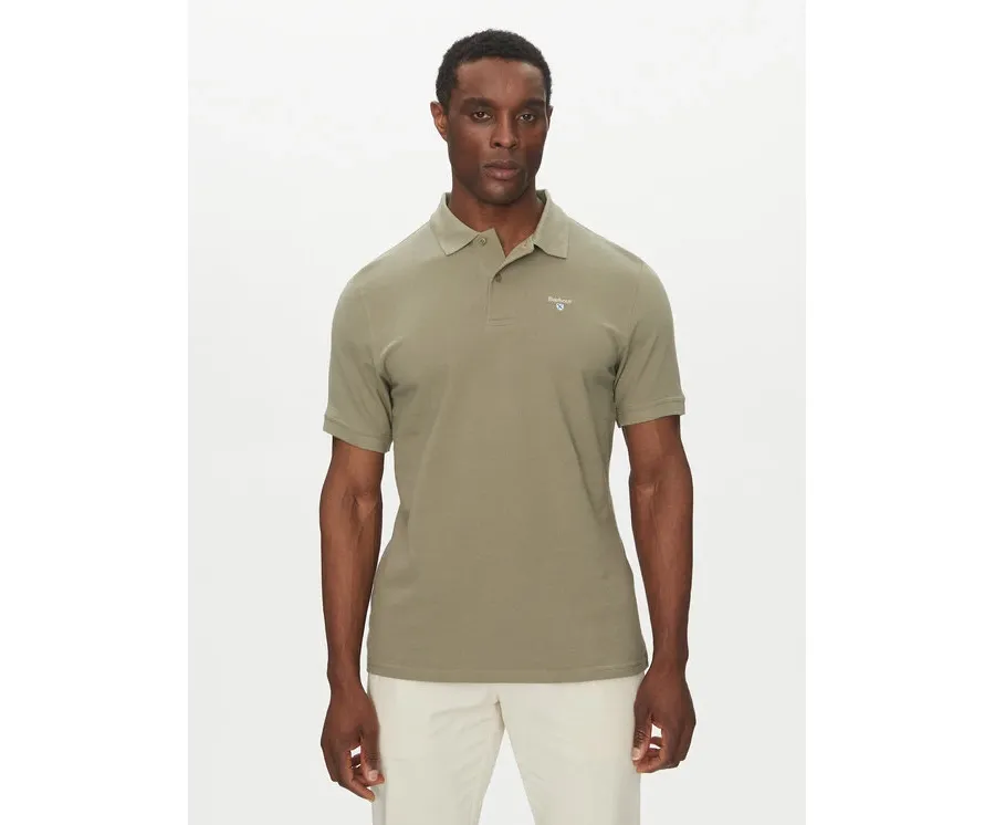 obrazek 1 Barbour Polo Original Sports MML0358OL38 Khaki Regular Fit