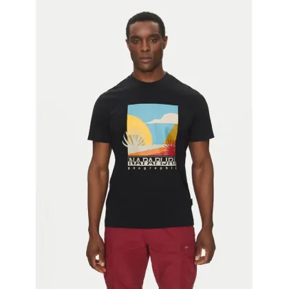 Zdjęcie Napapijri T-Shirt S-Arbia NP0A4IE3 Czarny Regular Fit