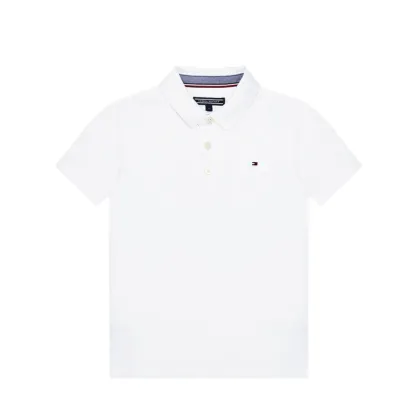 Zdjęcie Tommy Hilfiger Polo Boys Tommy KB0KB03975 S Biały Regular Fit