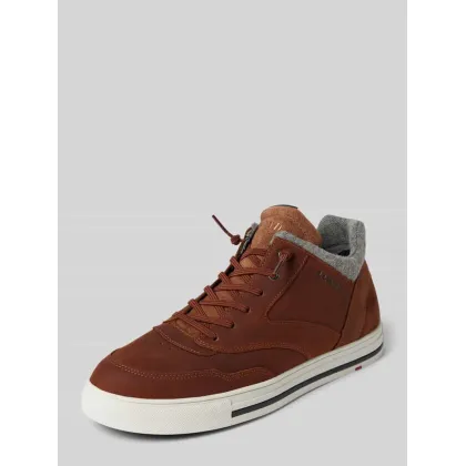 Zdjęcie Sneakersy skórzane z nadrukiem z logo model ‘ELLISON’