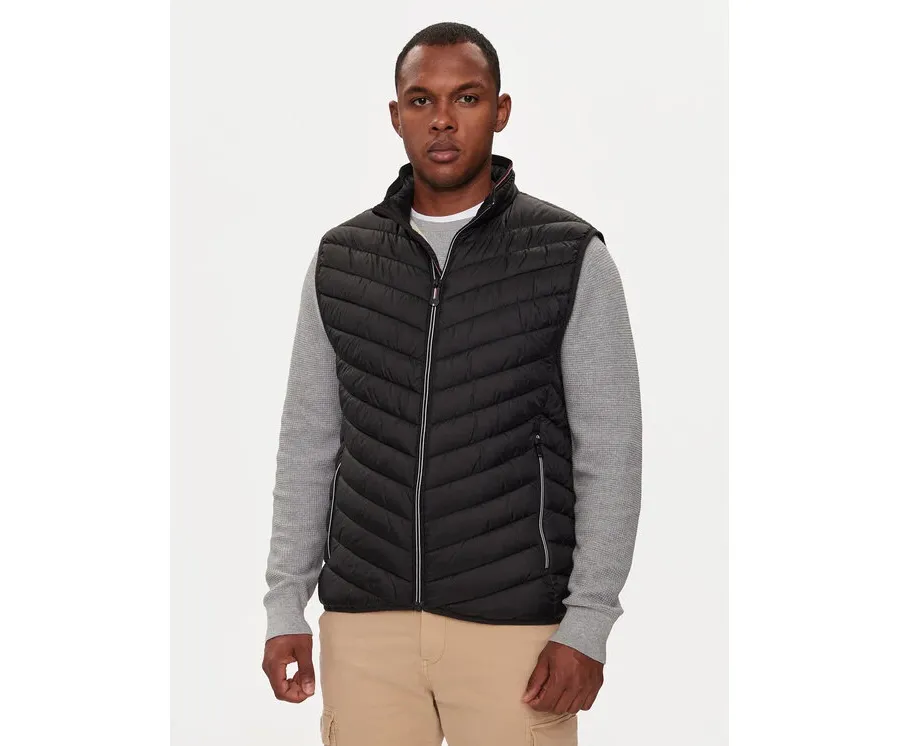 obrazek 1 Tom Tailor Kamizelka 1041310 Czarny Regular Fit