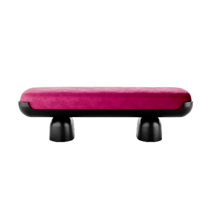Picture Luxurious bench upholstered in velvet