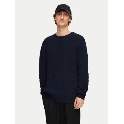 Zdjęcie Selected Homme Sweter 16094503 Granatowy Regular Fit