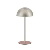 Picture Chrome-plated hat stand with a powder pink base