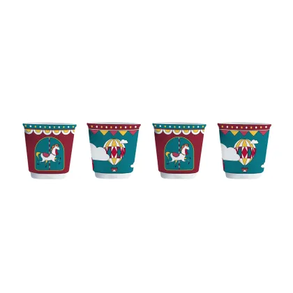 Zdjęcie Bialetti zestaw 4 filiżanek do espresso 90 ml Winter Wonderland BIALETTI