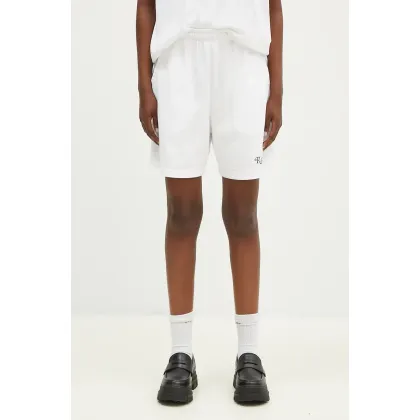 Zdjęcie Sporty & Rich szorty bawełniane 94 Racquet Club kolor biały z nadrukiem high waist SH021S406RW