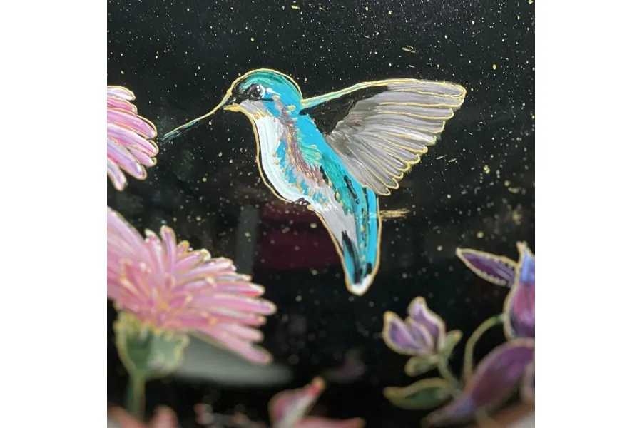 obrazek 4 Duży wazon w kształcie czarnej kuli - idealny prezent dla kobiety