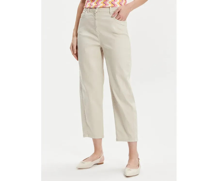 obrazek 1 Marella Spodnie materiałowe Gallo 2413131015 Écru Regular Fit