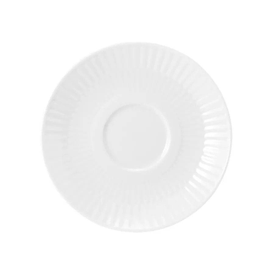 obrazek 1 Biały mały spodek wykonany z porcelany – Tettau