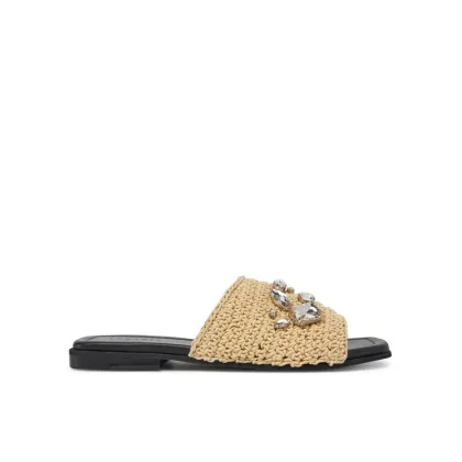 Zdjęcie Inuikii Klapki Woven Strap Stones 70104-367 705 Beżowy