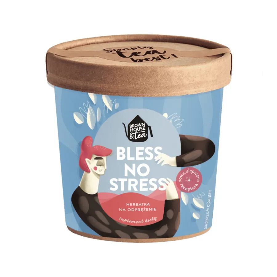 obrazek 1 Brown House & Tea - Bless No Stress - Suplement diety 50g BROWN HOUSE & TEA