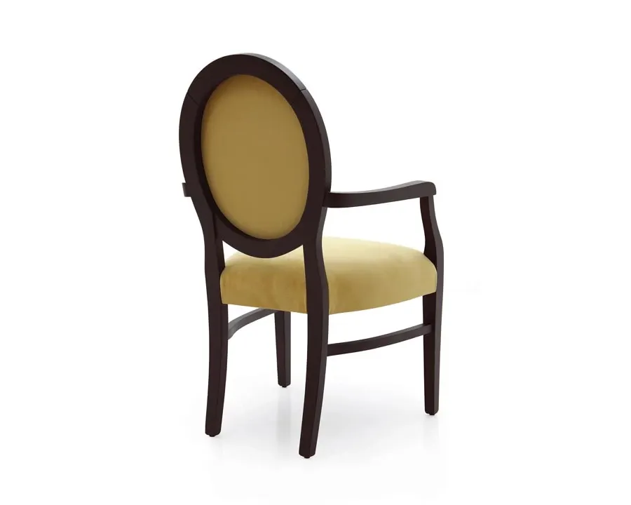 obrazek 2 Musztardowy elegancki fotel w stylu nowoczesnym - Sevensedie