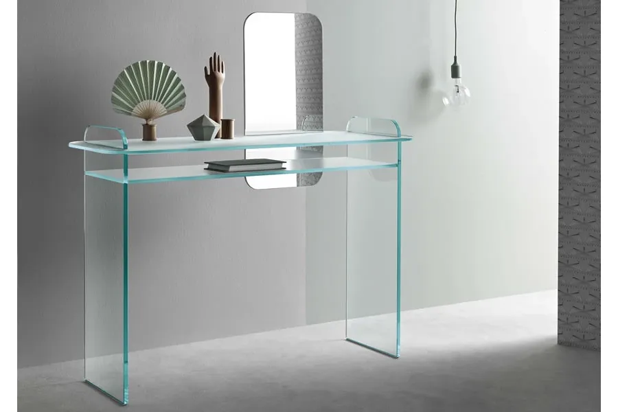 obrazek 2 Reprezentacyjne szklane biurko z lustrem - Tonelli Design