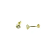 Picture Earrings with light points, 6 jaws, 5mm in diameter.