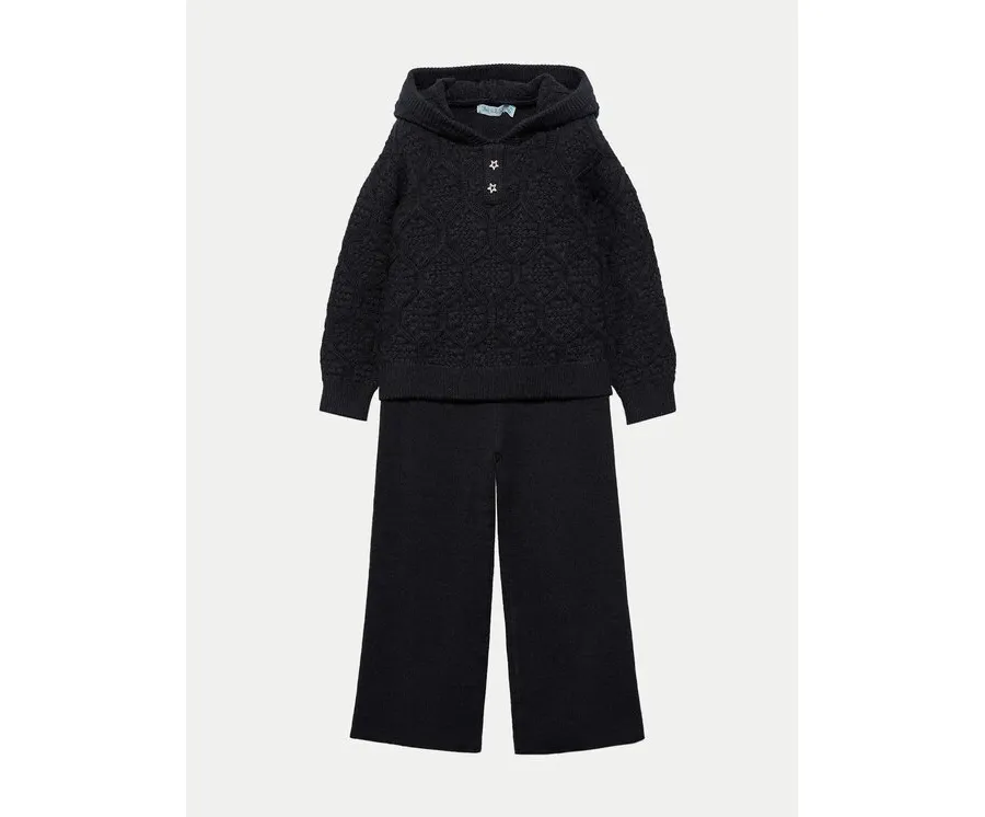 obrazek 1 Abel & Lula Komplet sweter i spodnie materiałowe 5725 Czarny Regular Fit