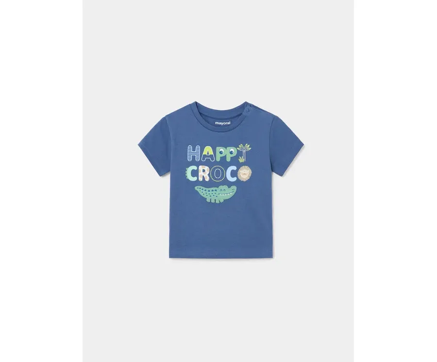 obrazek 1 Mayoral T-Shirt 1023 Granatowy Regular Fit