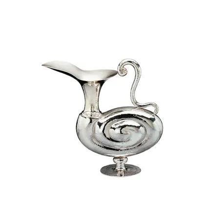 Zdjęcie Oryginalny włoski dzban o kształcie ślimaka platerowany srebrem - Pampaloni