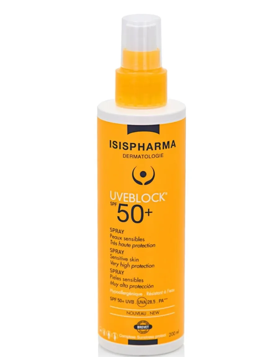 obrazek 1 Isispharma Uveblock SPF50+ - Spray bardzo wysoka ochrona 200ml 200 ml