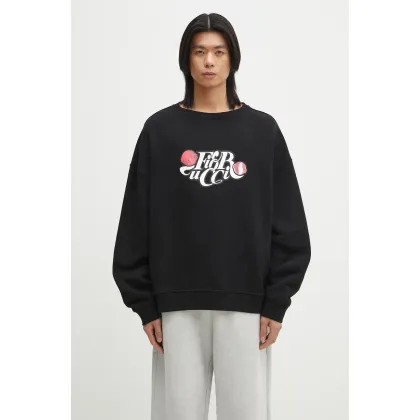 Zdjęcie Fiorucci bluza bawełniana Curly Lollipop Logo Relaxed Fit Sweatshirt męska kolor czarny z nadrukiem U02SPSCR188CJ05BK02