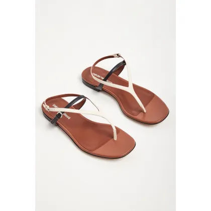 Zdjęcie Sandały skórzane EMPORIO ARMANI Emporio Armani