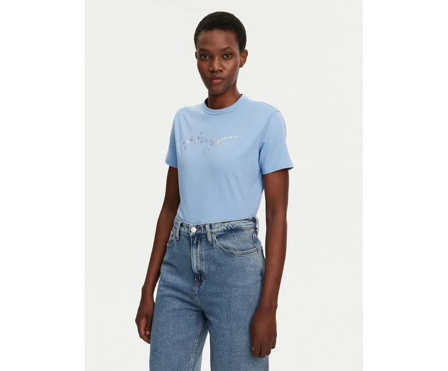 obrazek 1 HUGO T-Shirt Damacia 50535491 Niebieski Regular Fit