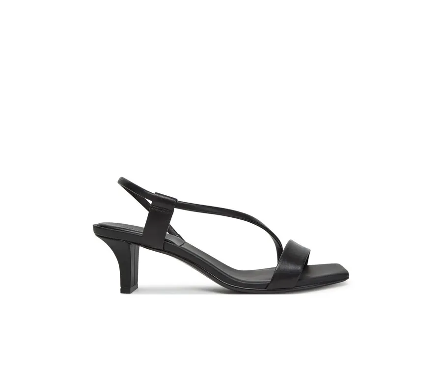 obrazek 1 Calvin Klein Sandały Heel Sandal 50 Squared Lth HW0HW02534 Czarny