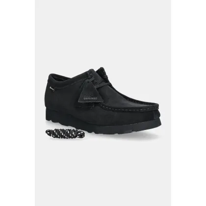 Zdjęcie Clarks Originals półbuty zamszowe Wallabee Gore-Tex męskie kolor czarny 26179251