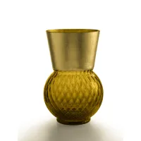 Picture Decorative glass vase in Murano brown