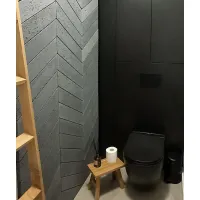 Zdjęcie 39,5x11,7 cm VT - PB35 (B8 antracyt) JODEŁKA - Panel dekor beton architektoniczny PRAWY