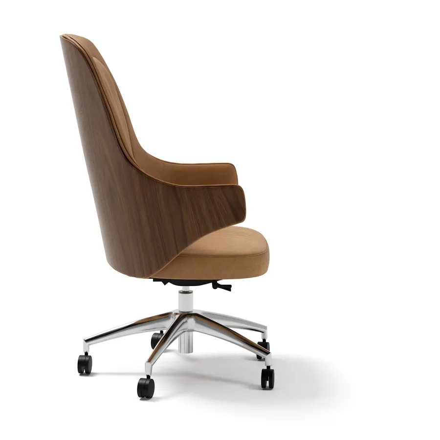 obrazek 2 Eleganckie biurowe krzesło w stylu modernistycznym - prosto z Włoch