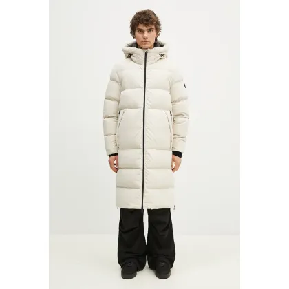 Zdjęcie Woolrich kurtka puchowa Sierra Supreme Down Parka męska kolor beżowy zimowa CFWOOU0805MRUT3107