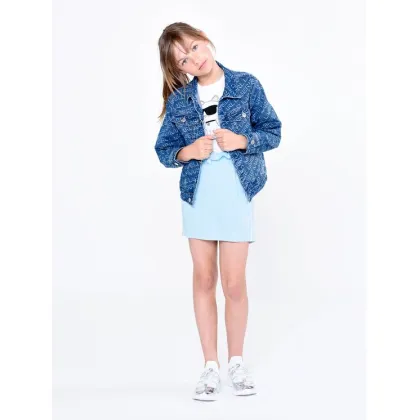 Zdjęcie Karl Lagerfeld Kids Kurtka jeansowa Z26101 D Granatowy Regular Fit