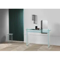 Picture Representative glass desk with mirror - Tonelli Design
