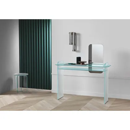 Zdjęcie Reprezentacyjne szklane biurko z lustrem - Tonelli Design