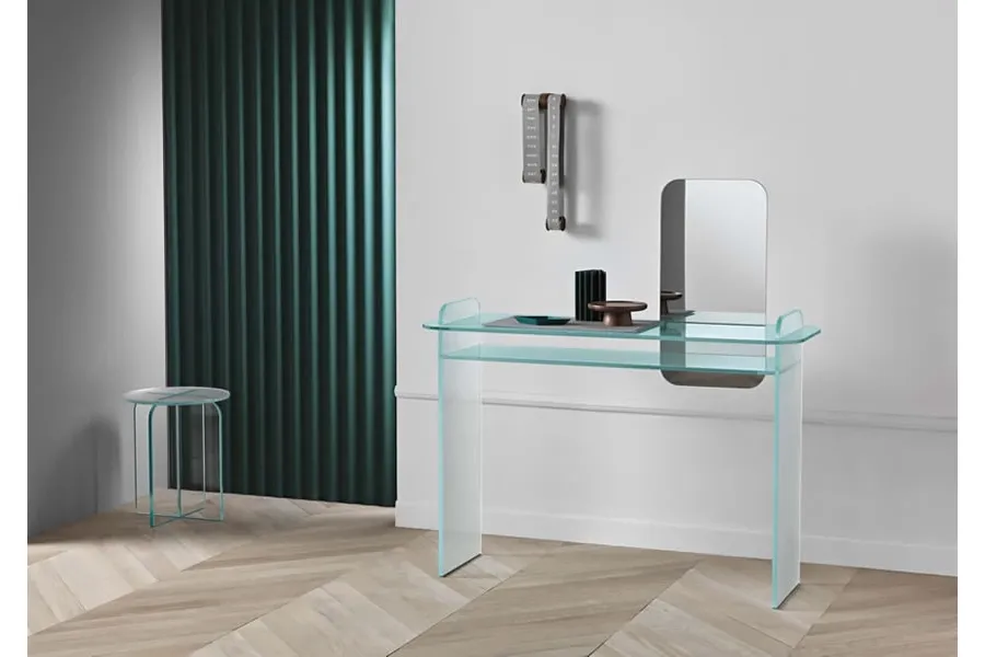 obrazek 1 Reprezentacyjne szklane biurko z lustrem - Tonelli Design