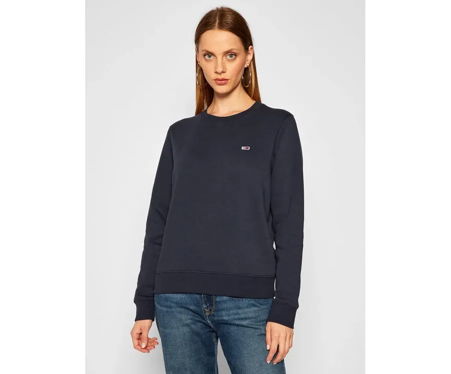 obrazek 1 Tommy Jeans Bluza Fleece DW0DW09227 Granatowy Regular Fit