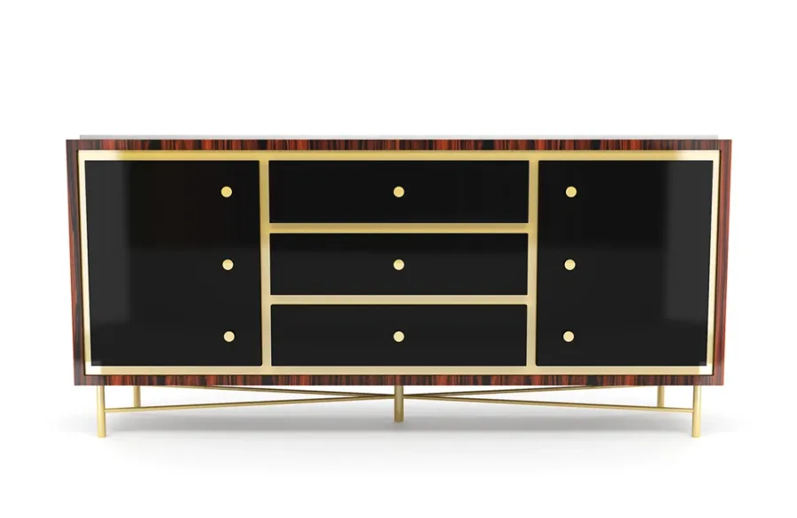 obrazek 2 Klasycznie minimalistyczna komoda z elementami stylowego retro - Bitangra