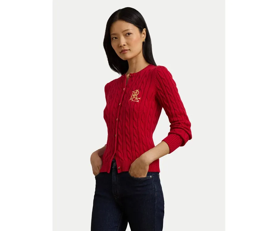 obrazek 1 LAUREN RALPH LAUREN Kardigan 200932225008 Czerwony Regular Fit