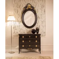 Picture Traditional small 3-drawer chest of drawers in a classic style - Stella del Mobile