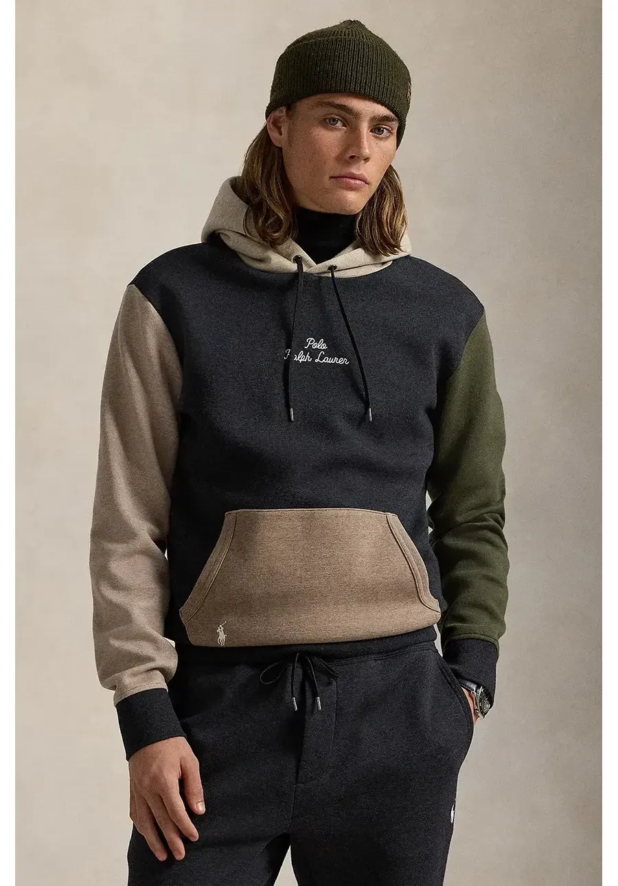 obrazek 1 Polo Ralph Lauren bluza męska kolor czarny z kapturem gładka 710957592