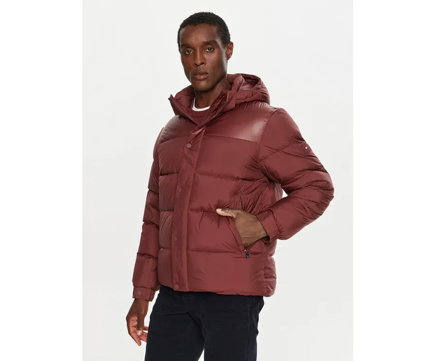 obrazek 1 Tommy Hilfiger Kurtka puchowa MW0MW36569 Bordowy Regular Fit