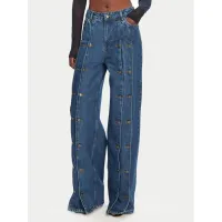 Zdjęcie ROTATE Jeansy 1140731602 Granatowy Wide Leg