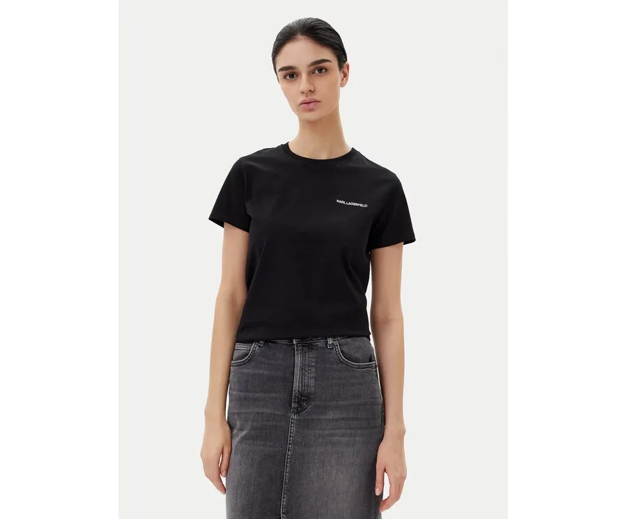 obrazek 1 KARL LAGERFELD T-Shirt A2W17097 Czarny Regular Fit