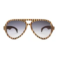 Picture Pilot glasses - wooden glasses with vertical stripes - Legno Light