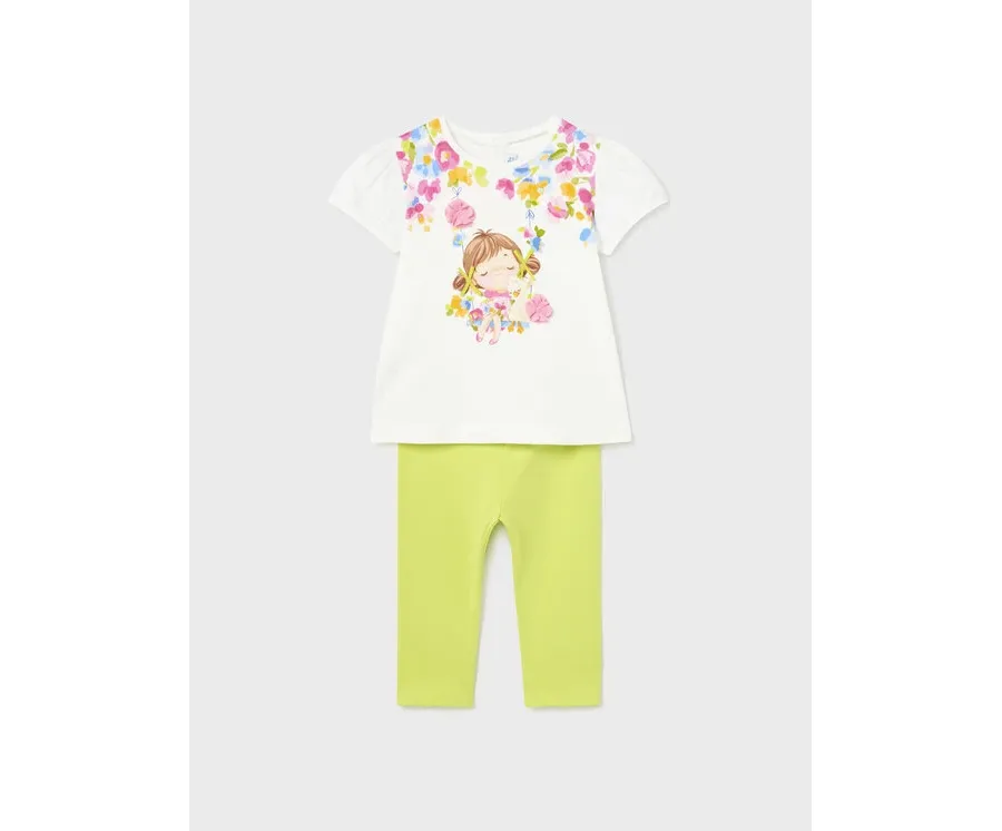 obrazek 1 Mayoral Komplet t-shirt i legginsy 1777 Kolorowy