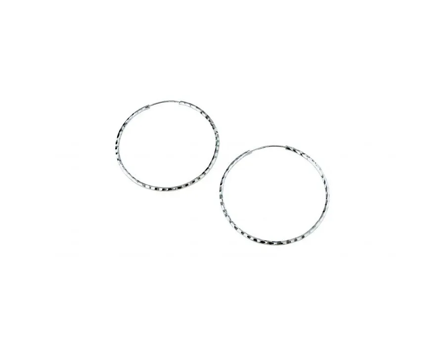 obrazek 1 Luksusowe kolczyki duże koła z włoch 30 mm