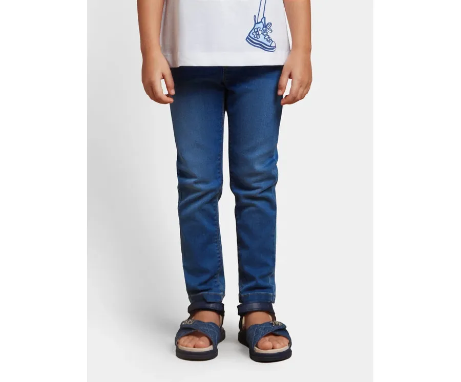 obrazek 1 Mayoral Jeansy 548 Granatowy Slim Fit